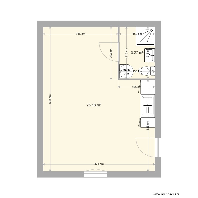 rdc gauche. Plan de 0 pièce et 0 m2