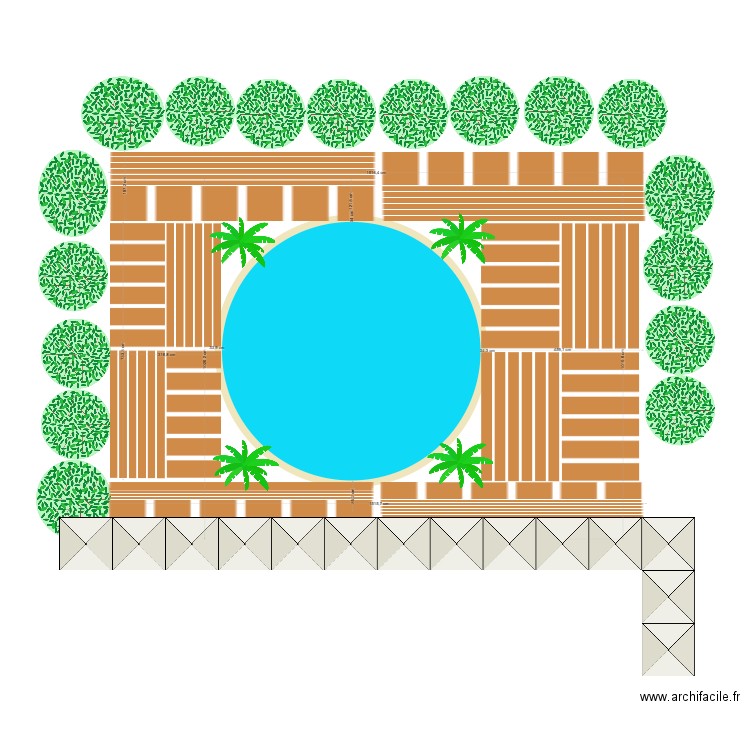 plan piscine. Plan de 0 pièce et 0 m2