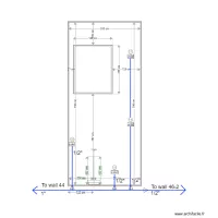 wall 46 3 cabinet and piping X 3