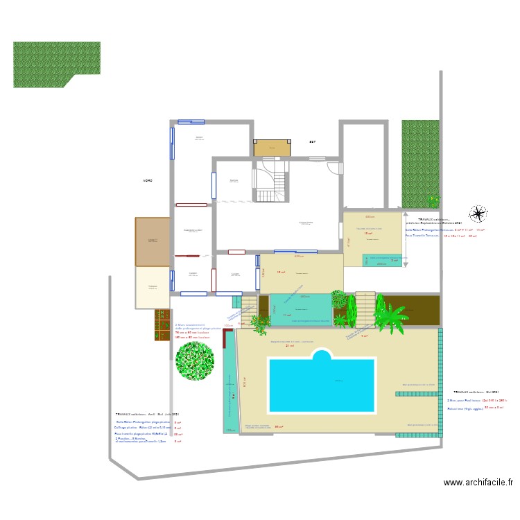 Réaménagement Extérieurs Démolition. Plan de 0 pièce et 0 m2