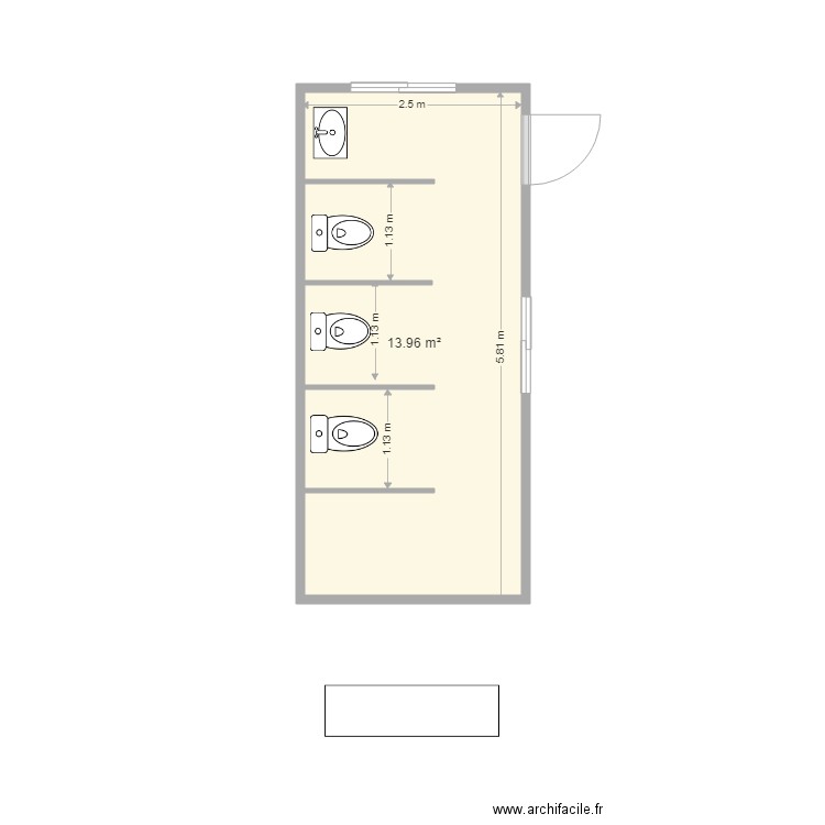 WC ext. Plan de 0 pièce et 0 m2