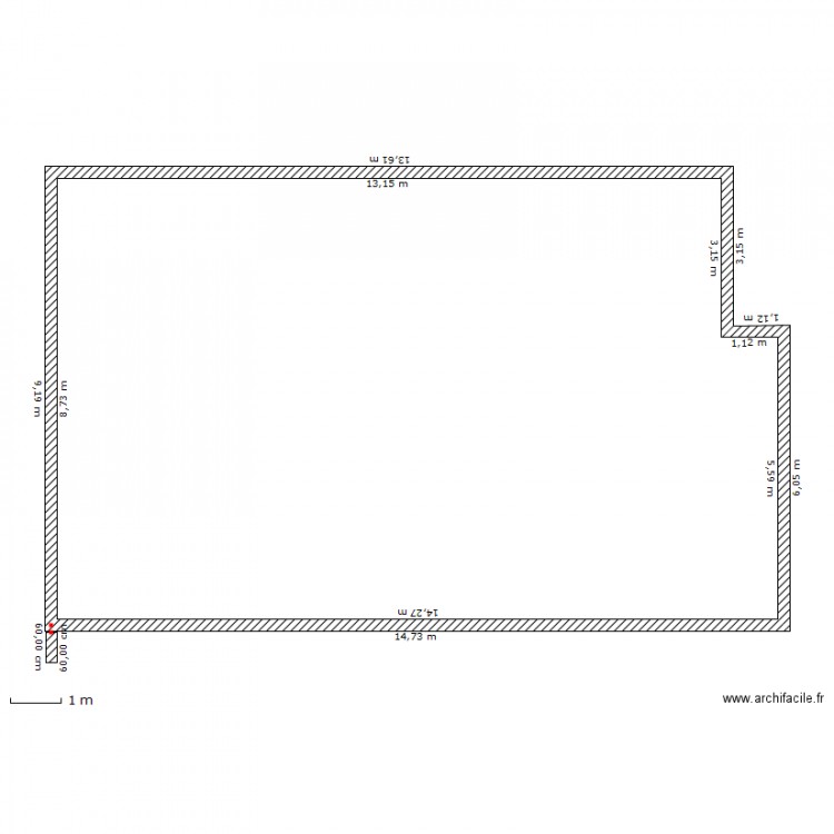 r d c. Plan de 0 pièce et 0 m2