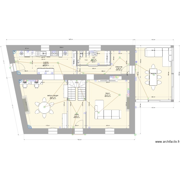 electricite RC. Plan de 0 pièce et 0 m2