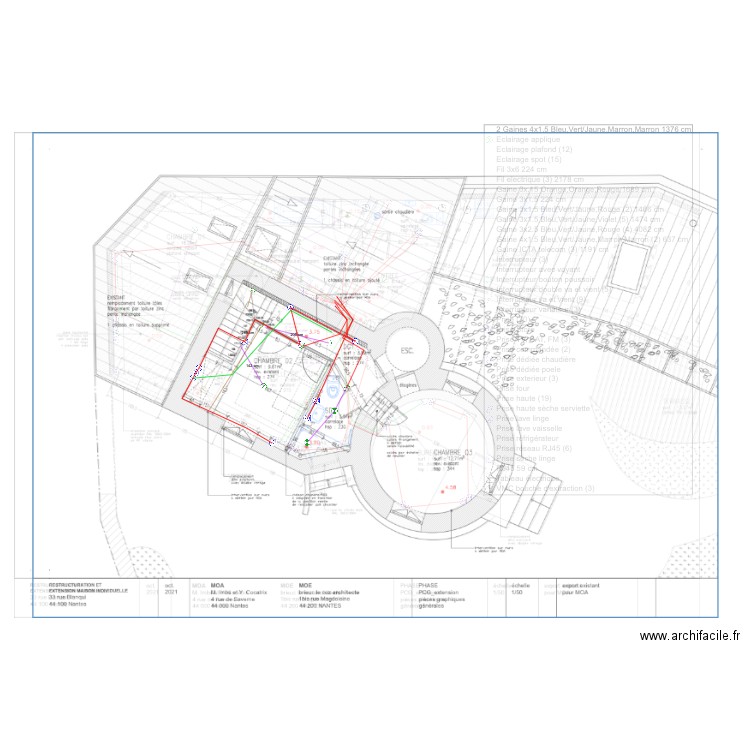 pavillon. Plan de 0 pièce et 0 m2