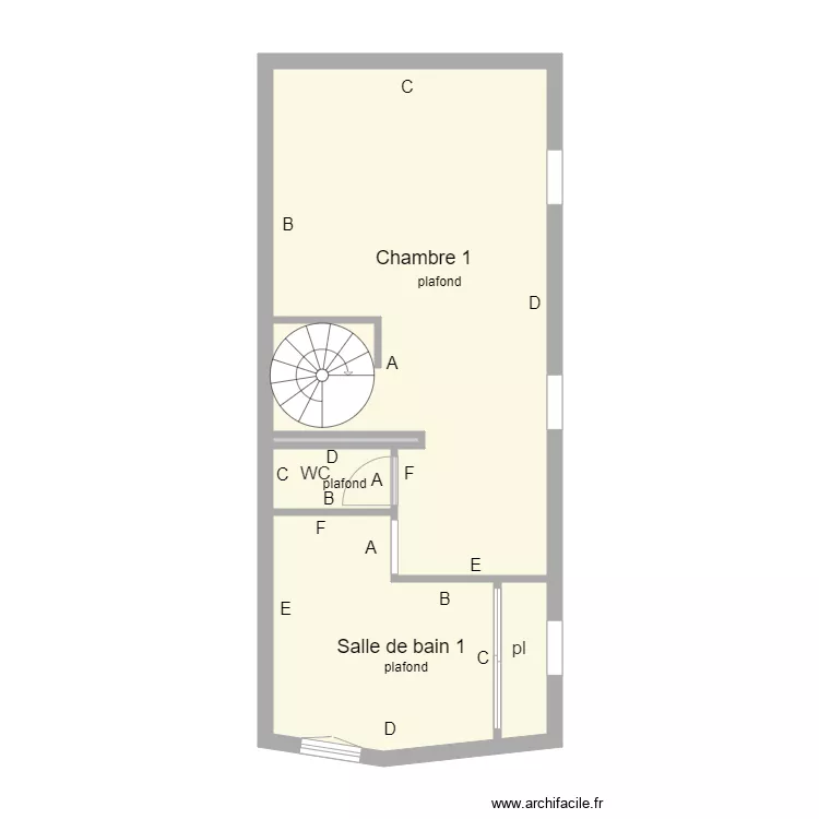 1er etage Logement 2. Plan de 