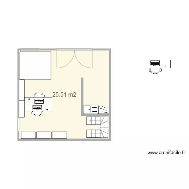 salle examen vue. Plan de 