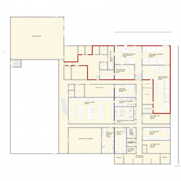 V94 Pojet EXTRAPURE 11 000p2 Locaux et Équipements V94. Plan de 0 pièce et 0 m2