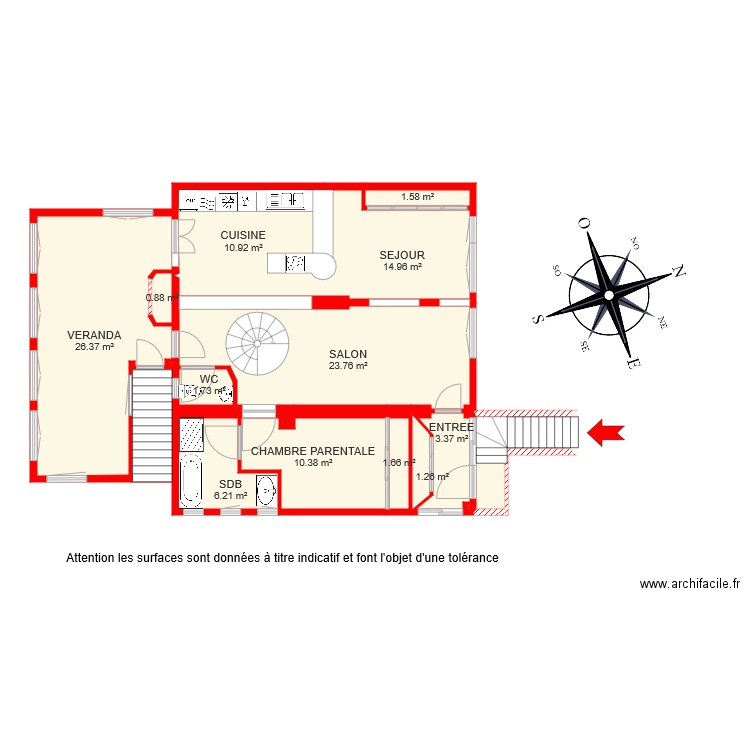 BI 5089 RDC. Plan de 0 pièce et 0 m2