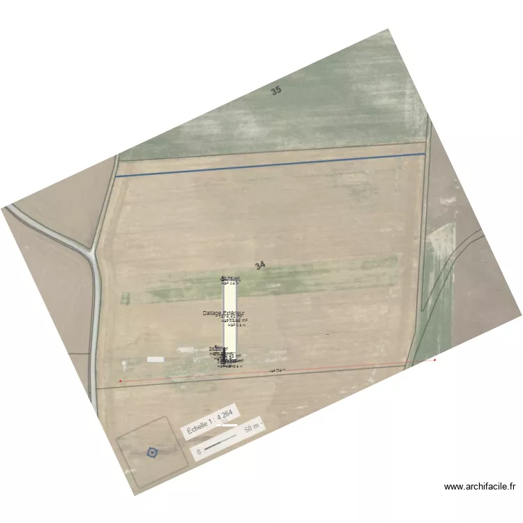 Plan de Masse Parcelle ZC34 Houdan . Plan de 
