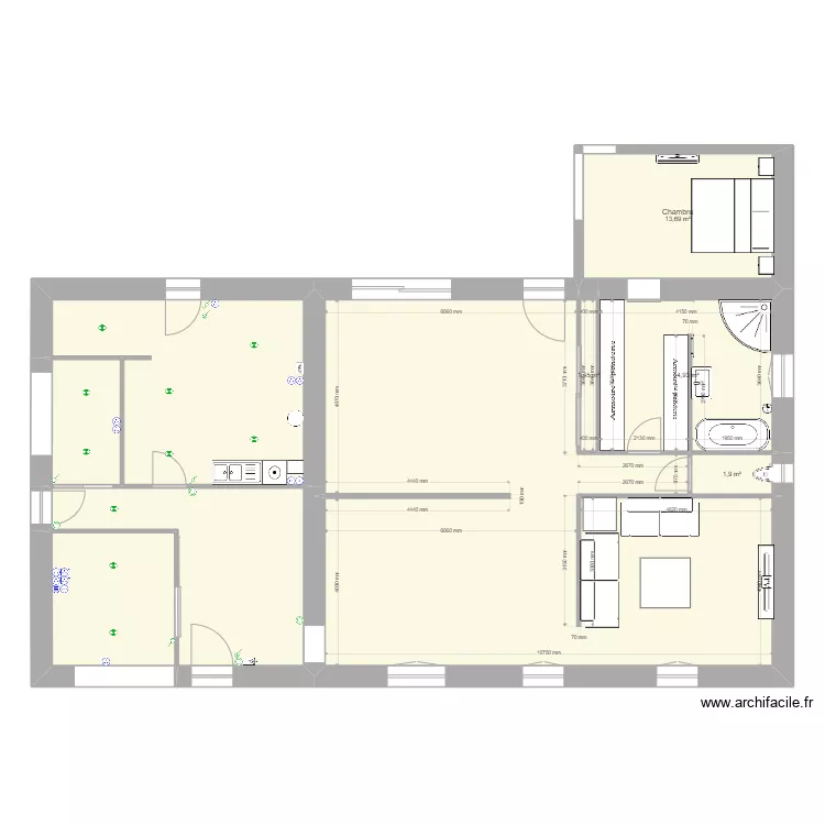 RDC marnay 80 nouveau elec. Plan de 