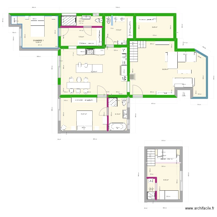 DEVOIS  1 PROJET 08/09. Plan de 0 pièce et 0 m2