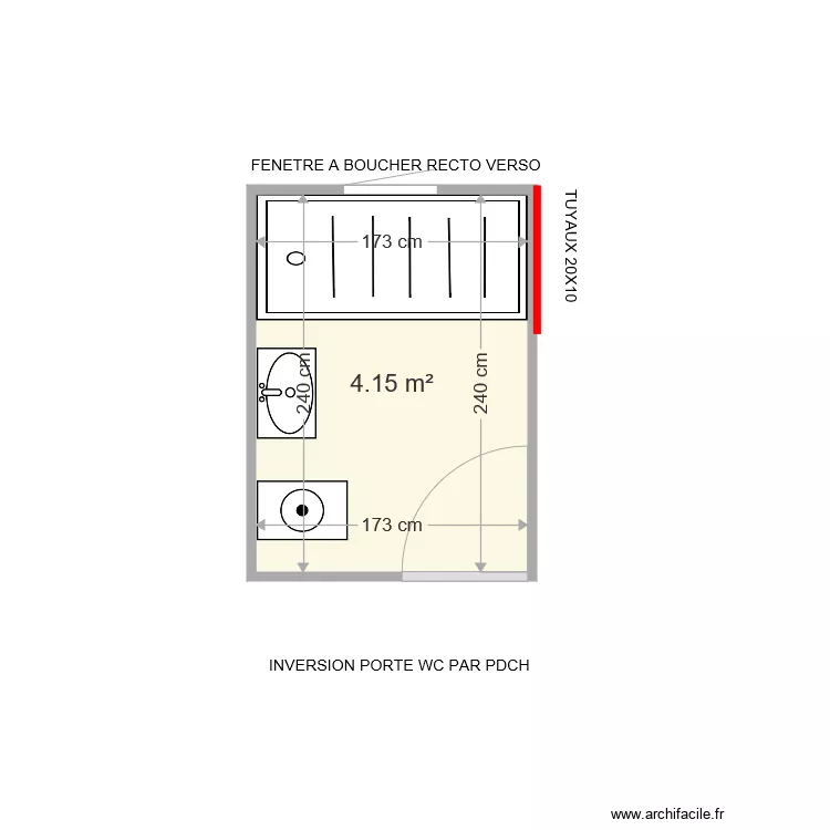 ROGER YVELISE . Plan de 