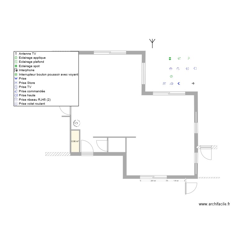 salon. Plan de 0 pièce et 0 m2