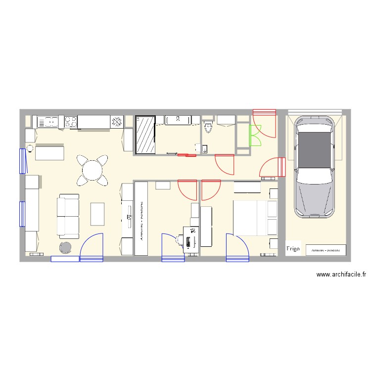 maison houssen 3. Plan de 0 pièce et 0 m2