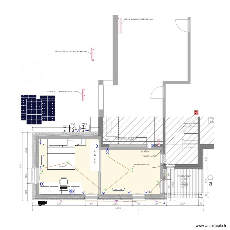 GBX-Haut-Mix. Plan de 2 pièces et 25 m2