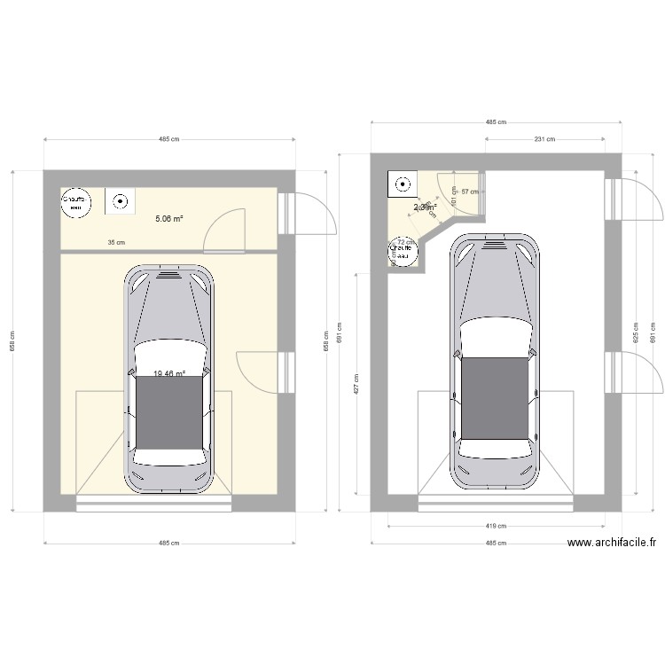 garage2. Plan de 0 pièce et 0 m2