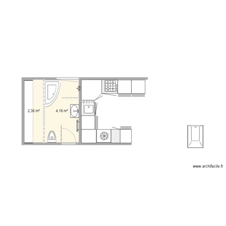 SDB 7. Plan de 0 pièce et 0 m2