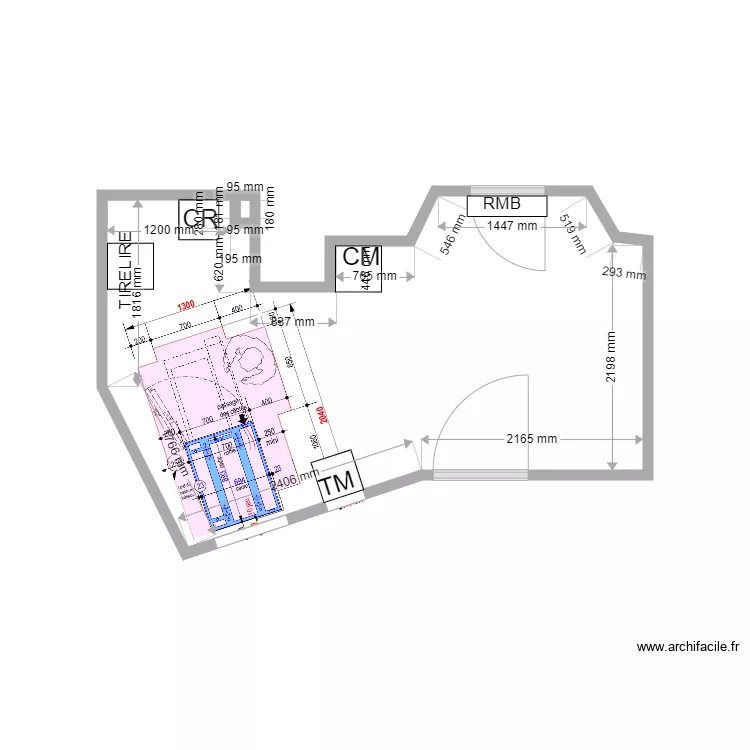 PLAN DE MASSE EXISTANT ALES 2100. Plan de 