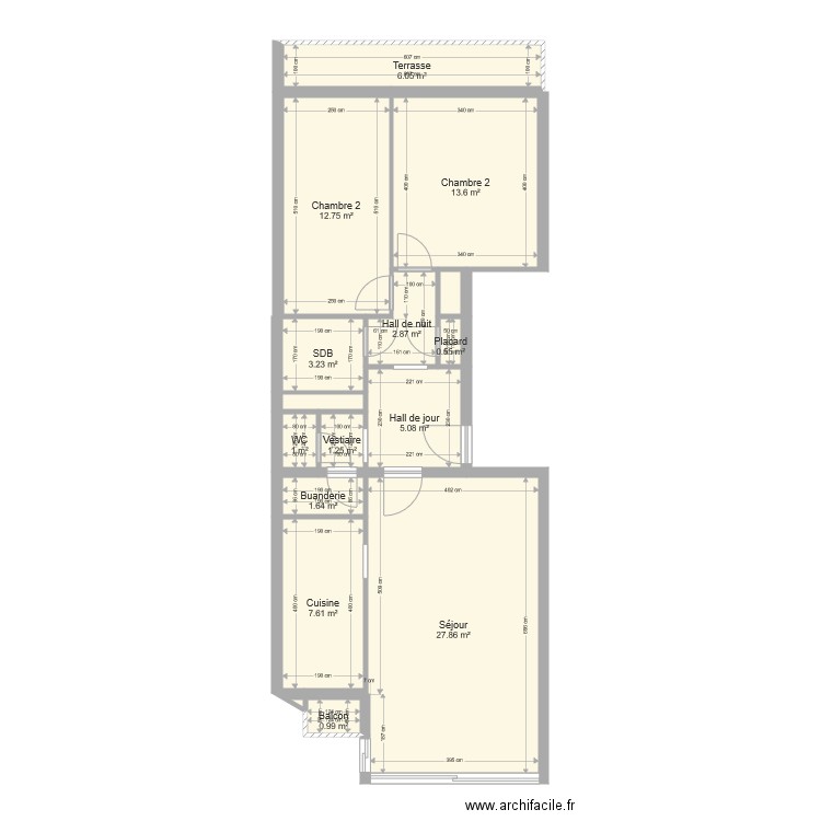 Appartement Avroy. Plan de 0 pièce et 0 m2