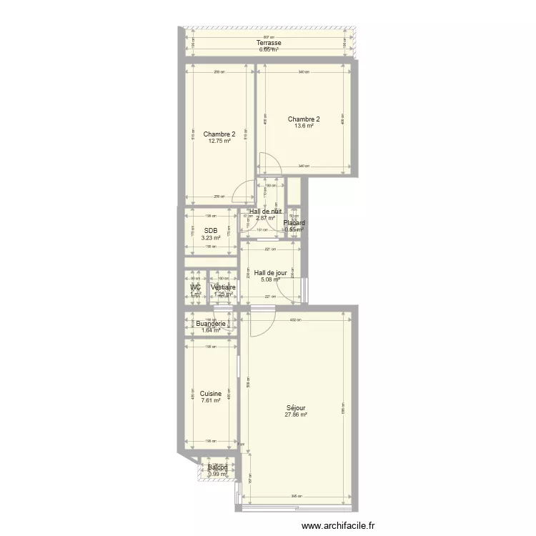 Appartement Avroy. Plan de 