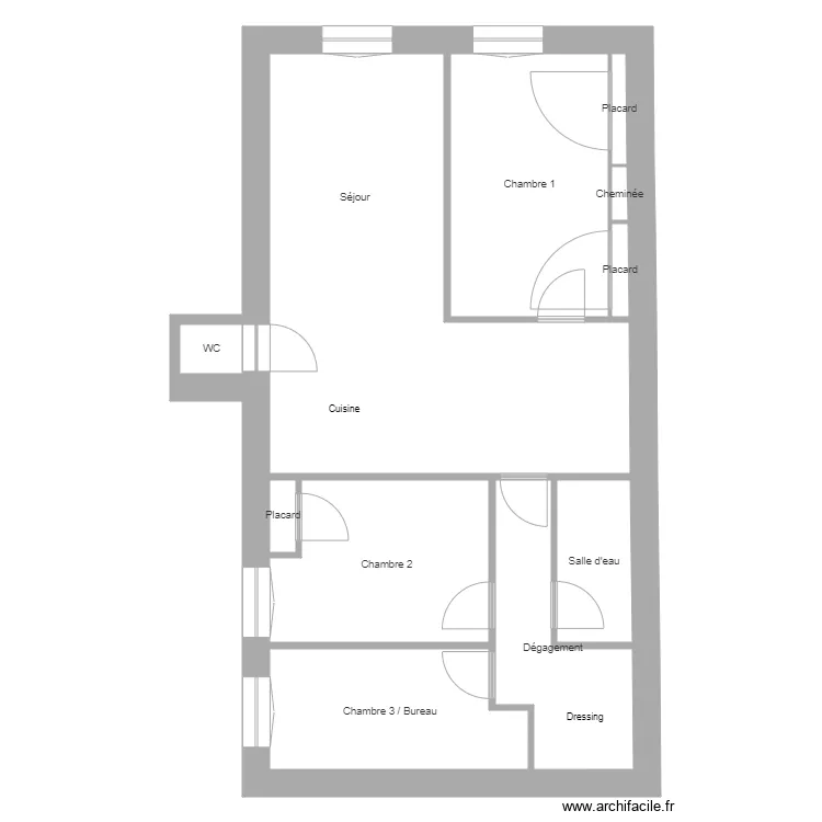 Yang remparts. Plan de 