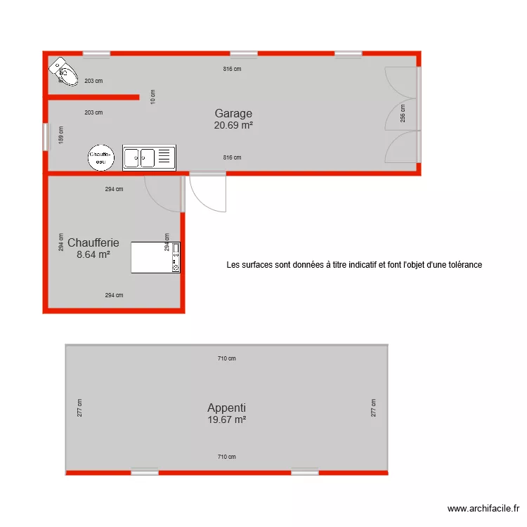BI 4725 annexes c&ocirc;t&eacute;s. Plan de 
