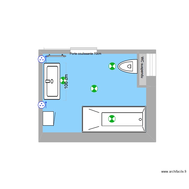 Plan Grigné. Plan de 2 pièces et 6 m2