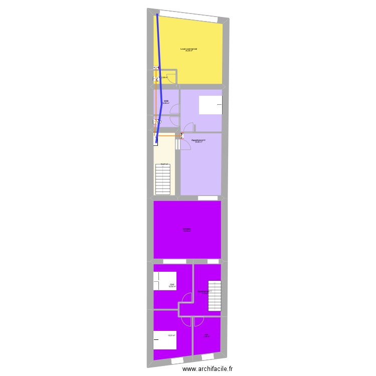 R+1 ELEC ENEDIS. Plan de 0 pièce et 0 m2