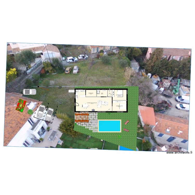 VILLA TITISO AVEC PHOTO DU TERRAIN . Plan de 0 pièce et 0 m2