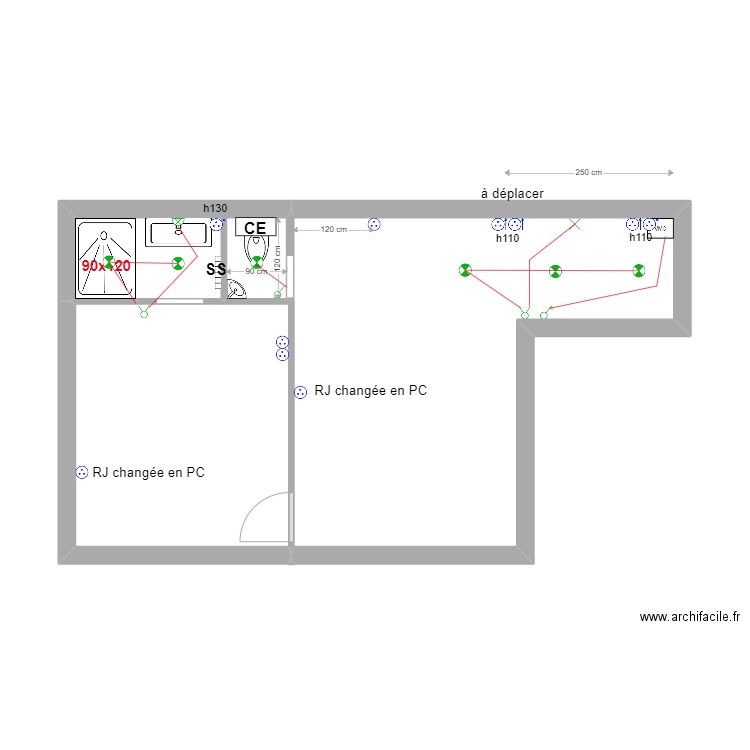 WANDRILLE PLAN ELEC. Plan de 0 pièce et 0 m2