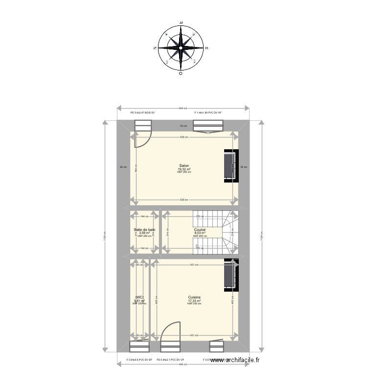 Papougnot. Plan de 0 pièce et 0 m2