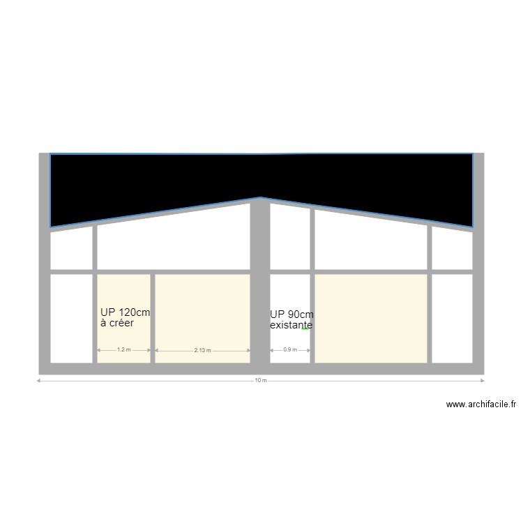 COUPE NLE PORTE1. Plan de 0 pièce et 0 m2