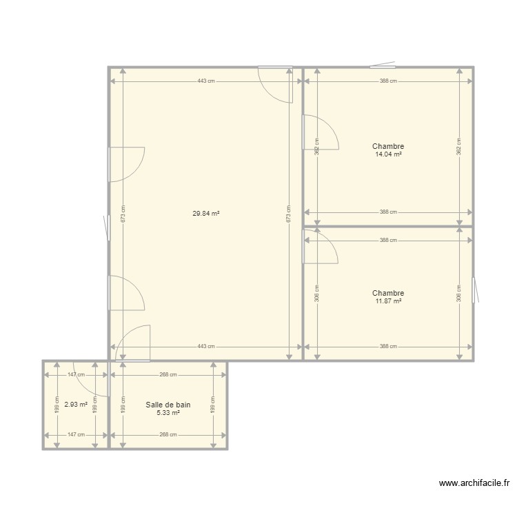 version virginie. Plan de 0 pièce et 0 m2