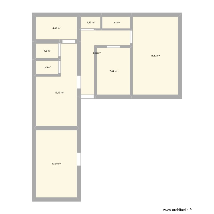 chrismar. Plan de 10 pièces et 67 m2