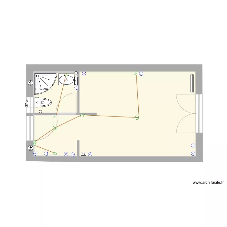 Gradignan 5 &eacute;lectricit&eacute; . Plan de 