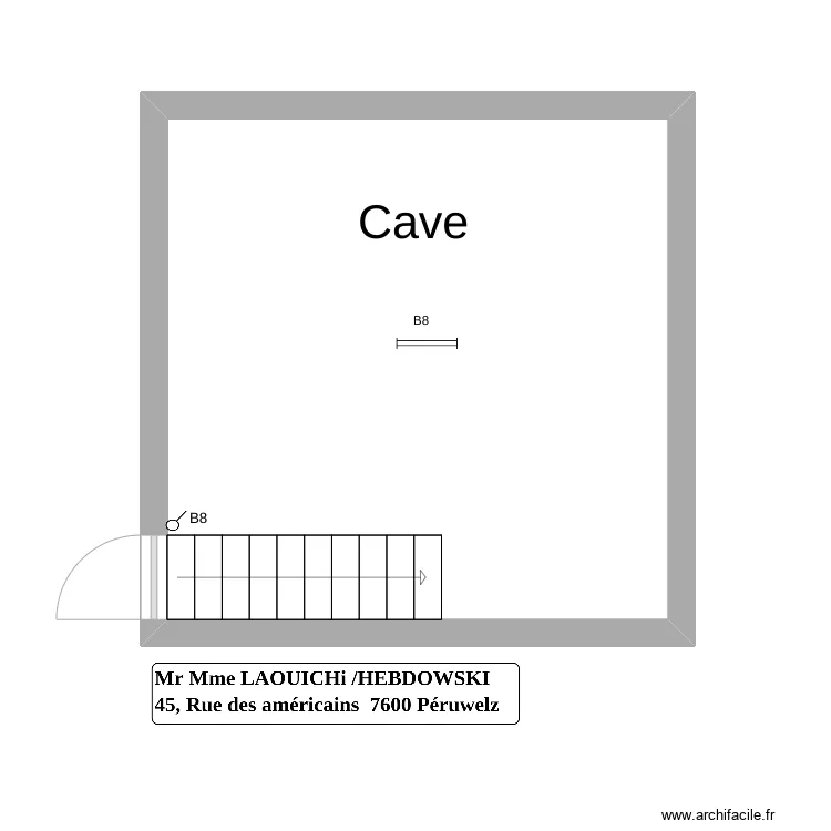 cave. Plan de 