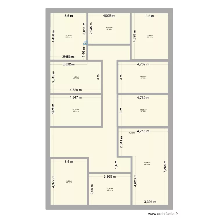 Caen 60. Plan de 11 et 359 m² Caen 60. Plan de 11 et 359 m²