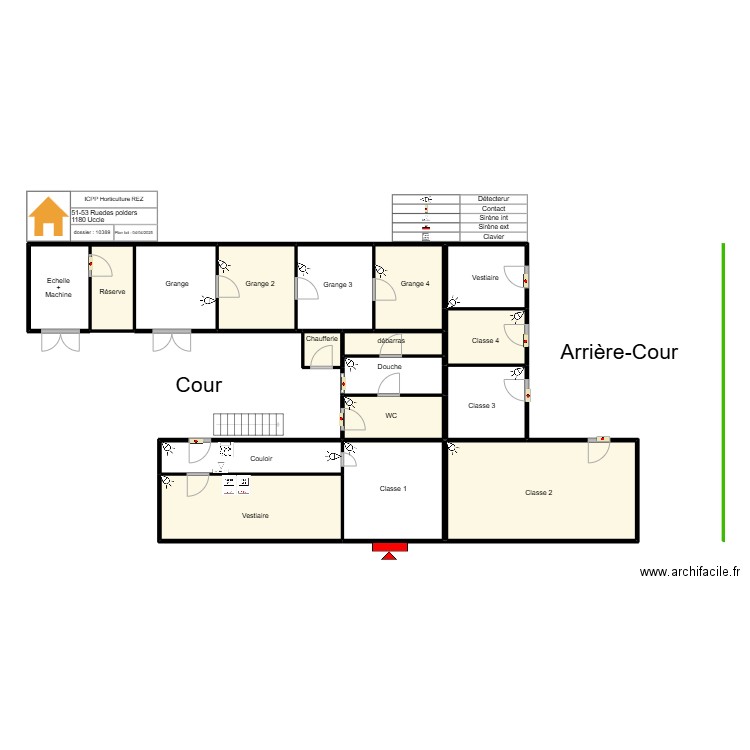 Icpp Horticulture. Plan de 15 pièces et 132 m2