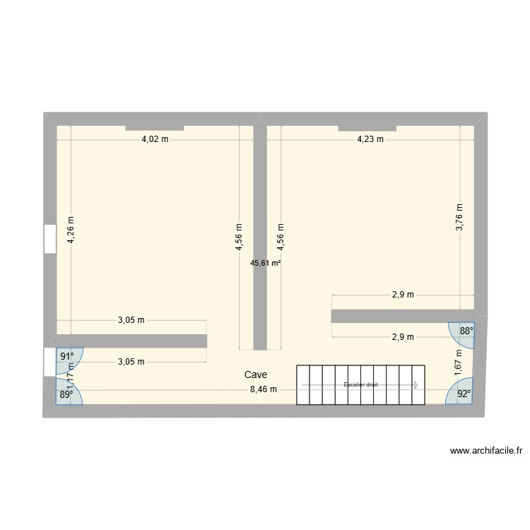 Gaetan cave. Plan de 0 pièce et 0 m2