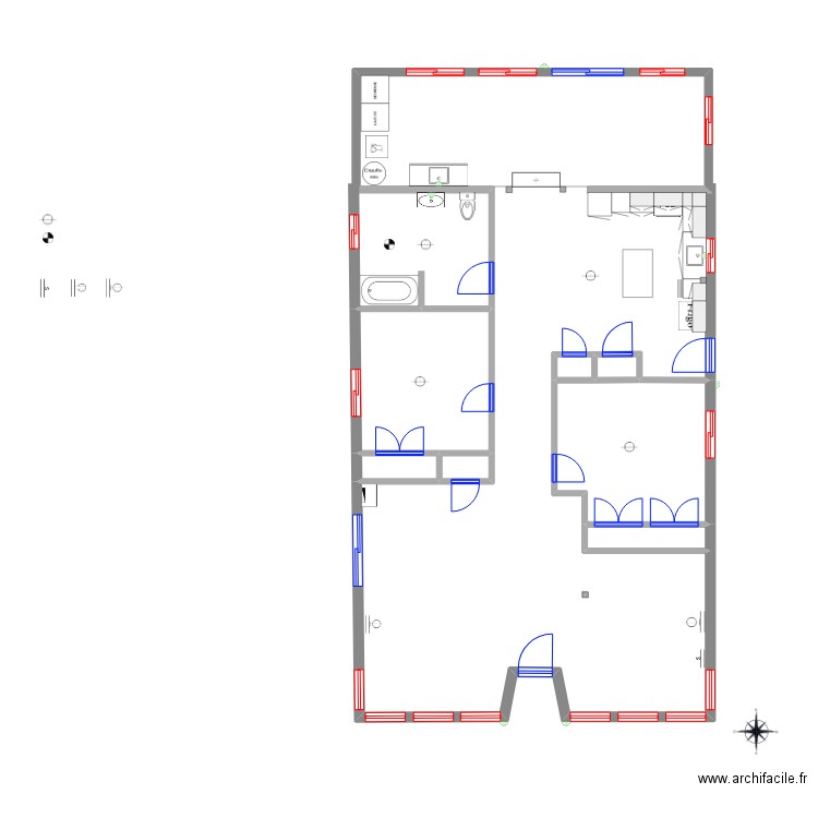 Dionne Gauthier 005. Plan de 7 pièces et 29 m2