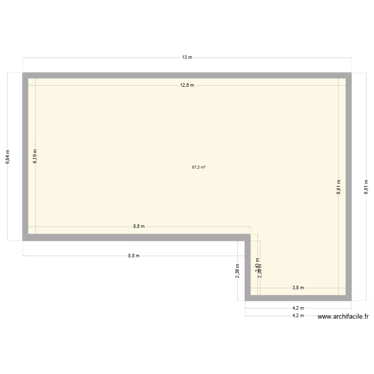 Mas de la Croix. Plan de 