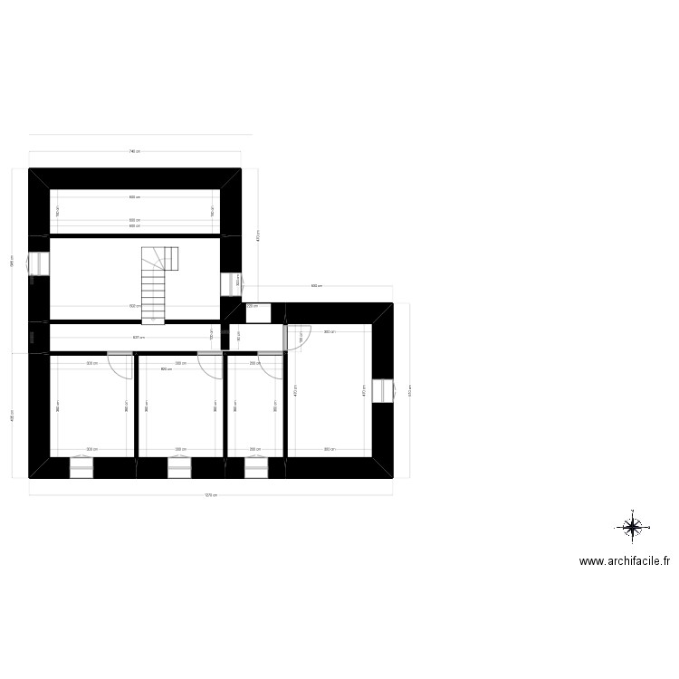 BERGERIE ETAGE FINAL 10. Plan de 5 pièces et 53 m2