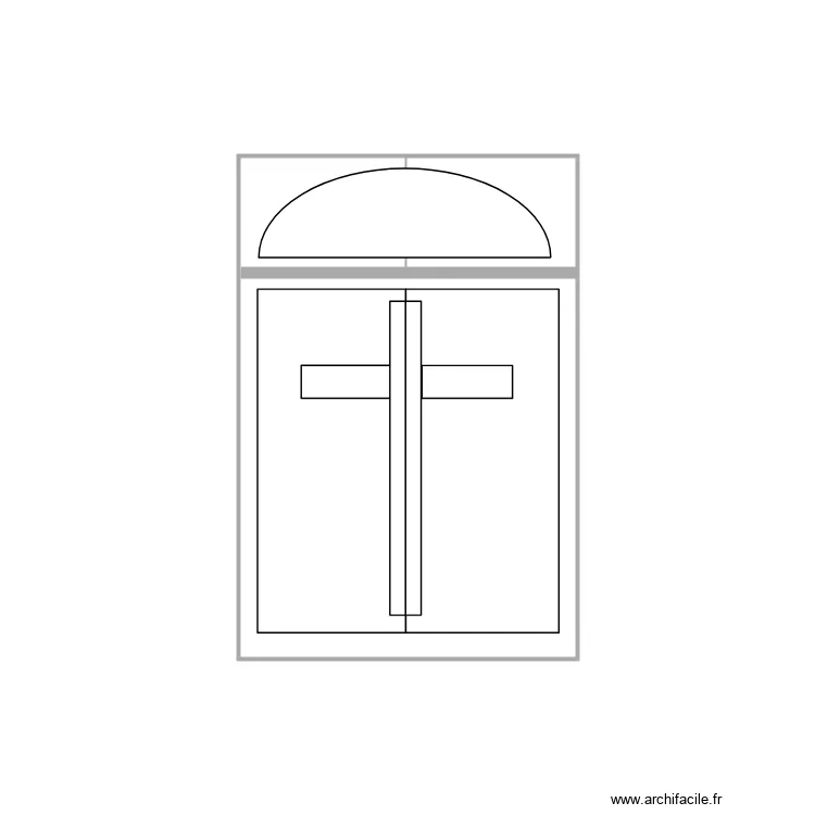 Eglise ANDE. Plan de 