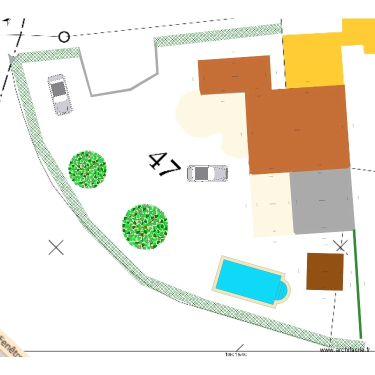 plan ghislaine. Plan de 0 pièce et 0 m2