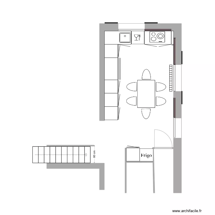 Cuisine option 3. Plan de Cuisine option 3. Plan de