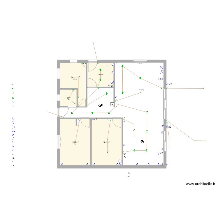 HOURS ELECTRICITE. Plan de 0 pièce et 0 m2