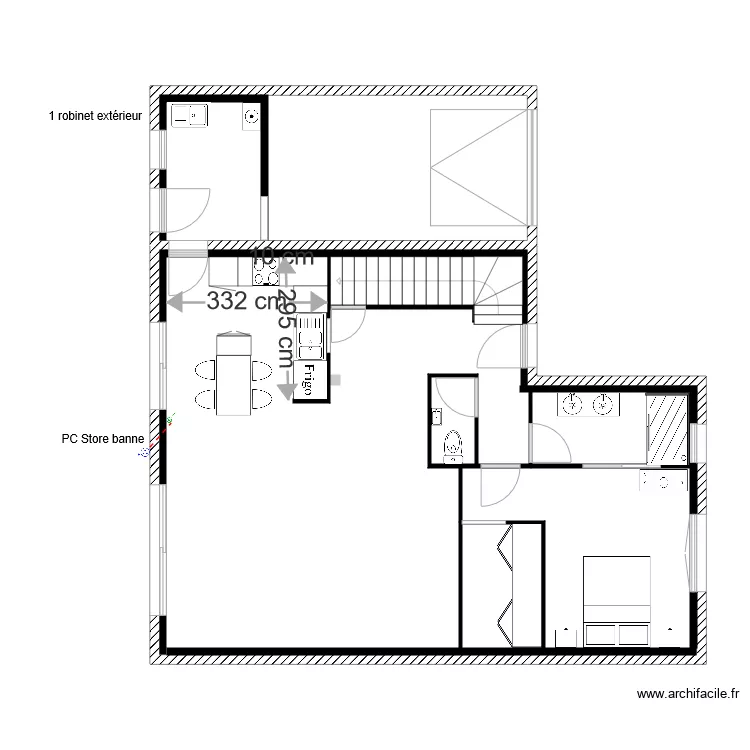 modif Rez de chauss&eacute;e. Plan de 