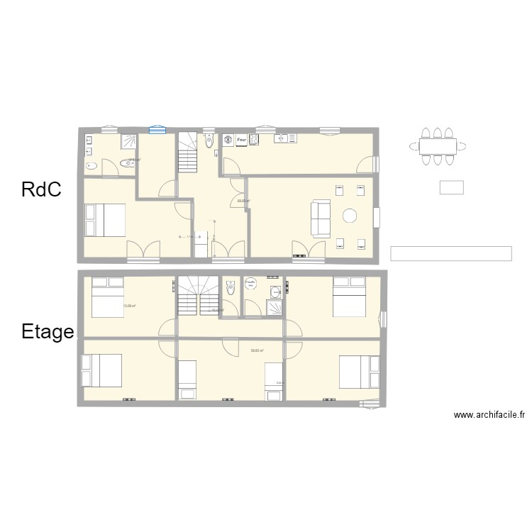 Annexe 10. Plan de 5 pièces et 163 m2