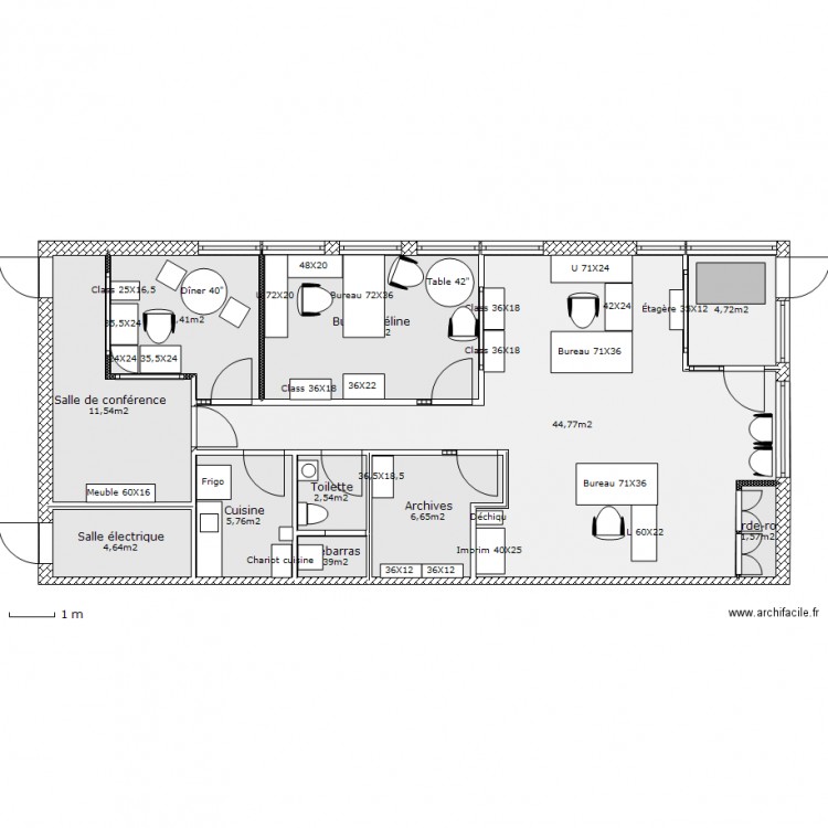 Nouveau bureau ACCB Réaménagé. Plan de 0 pièce et 0 m2