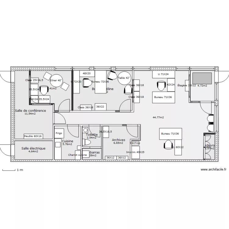 Nouveau bureau ACCB Réaménagé. Plan de Nouveau bureau ACCB Réaménagé. Plan de